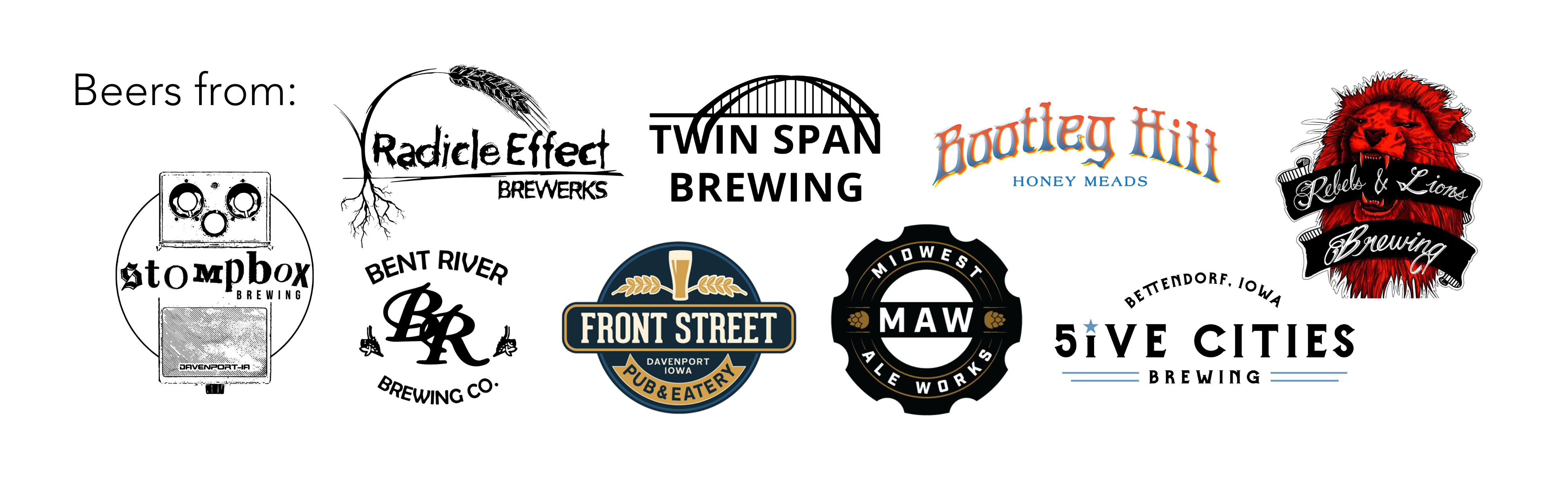 Participating breweries